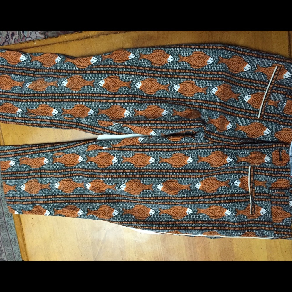 Anthropologie gorgeous fish pants